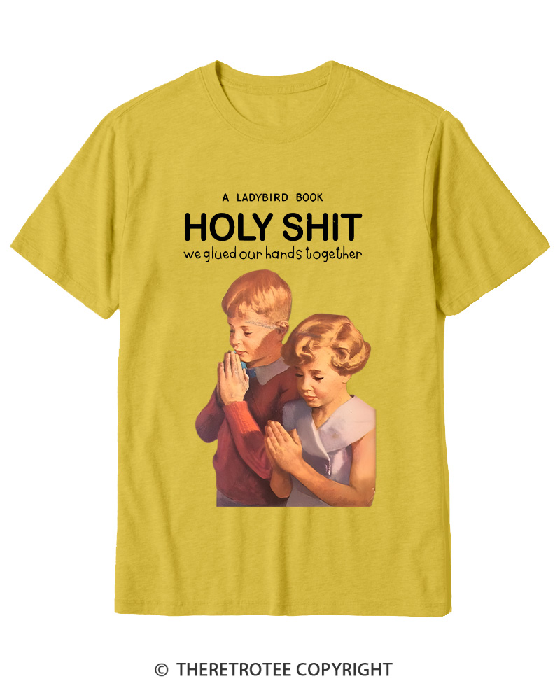 TheRetroTee A Ladybird Book Holy Shit 1950s Cotton T-Shirt