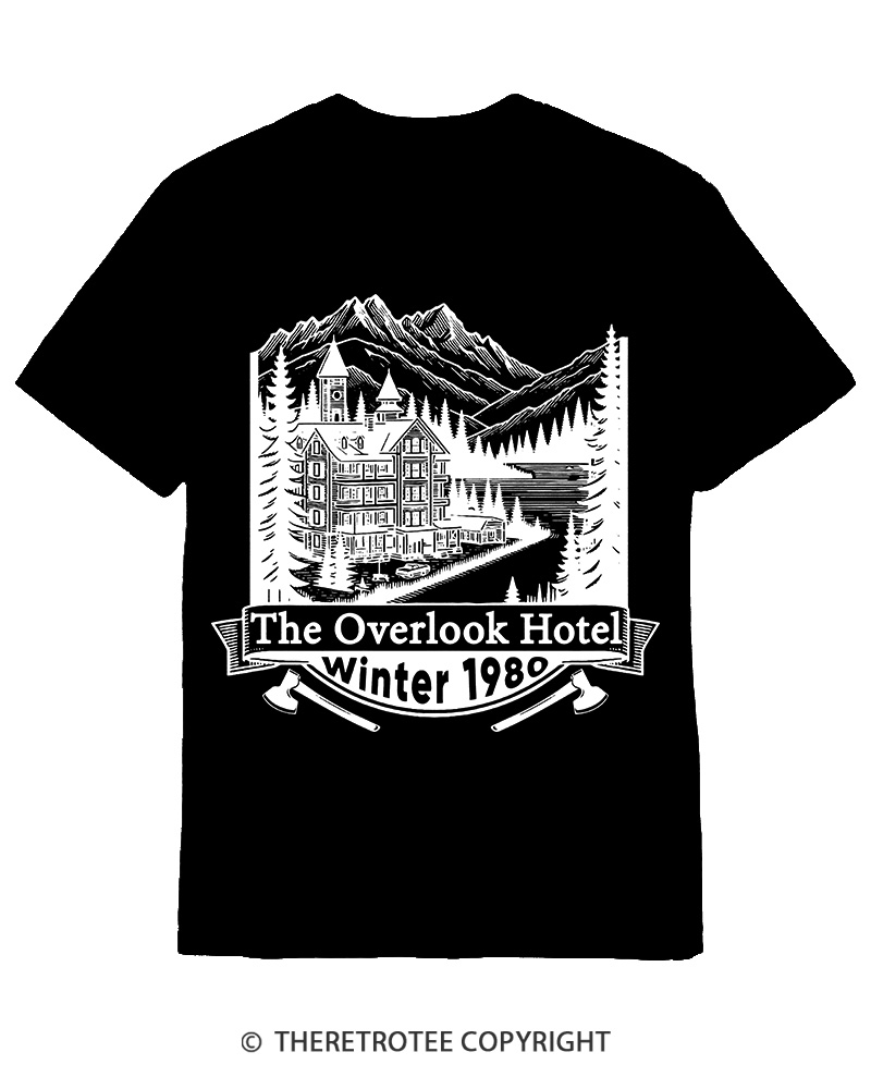 TheRetroTee Overlook Hotel 1980s Cotton T-Shirt