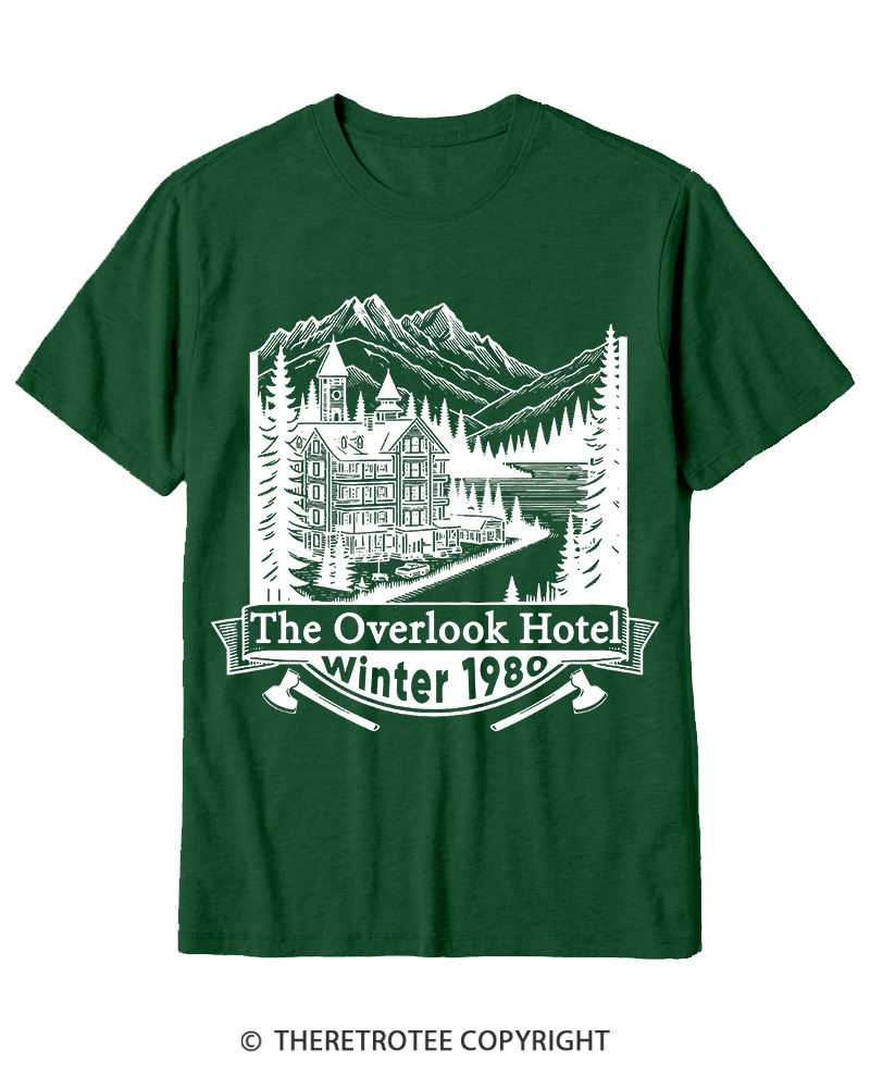 TheRetroTee Overlook Hotel 1980s Cotton T-Shirt