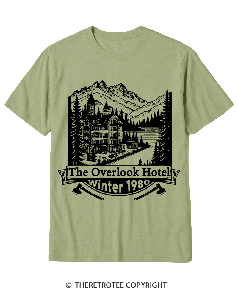 TheRetroTee Overlook Hotel 1980s Cotton T-Shirt
