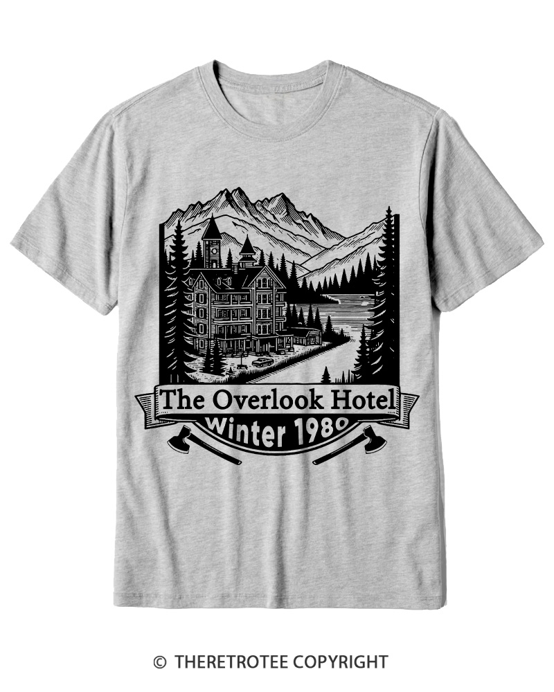 TheRetroTee Overlook Hotel 1980s Cotton T-Shirt