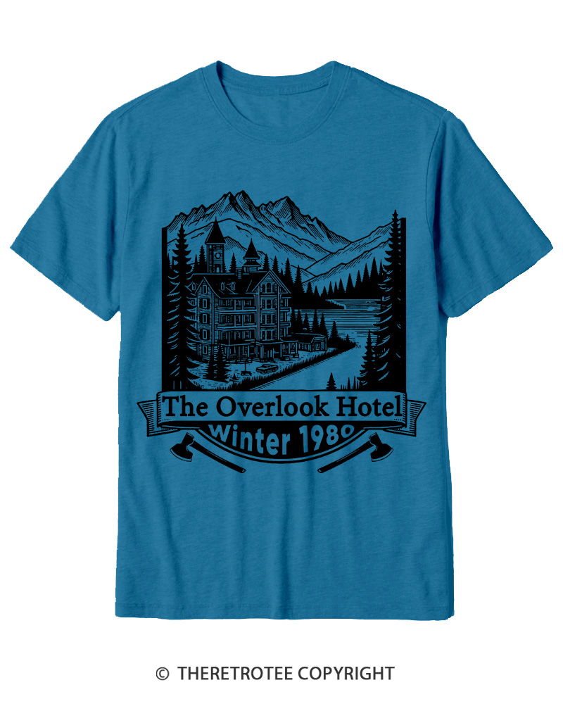 TheRetroTee Overlook Hotel 1980s Cotton T-Shirt