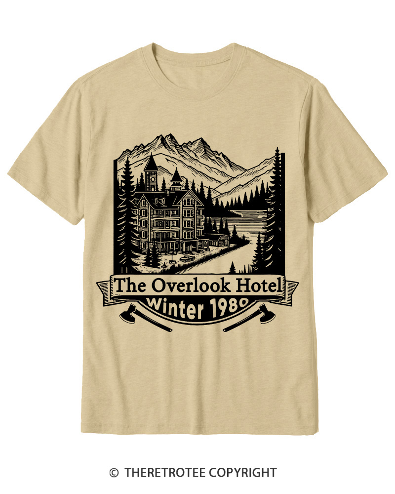 TheRetroTee Overlook Hotel 1980s Cotton T-Shirt