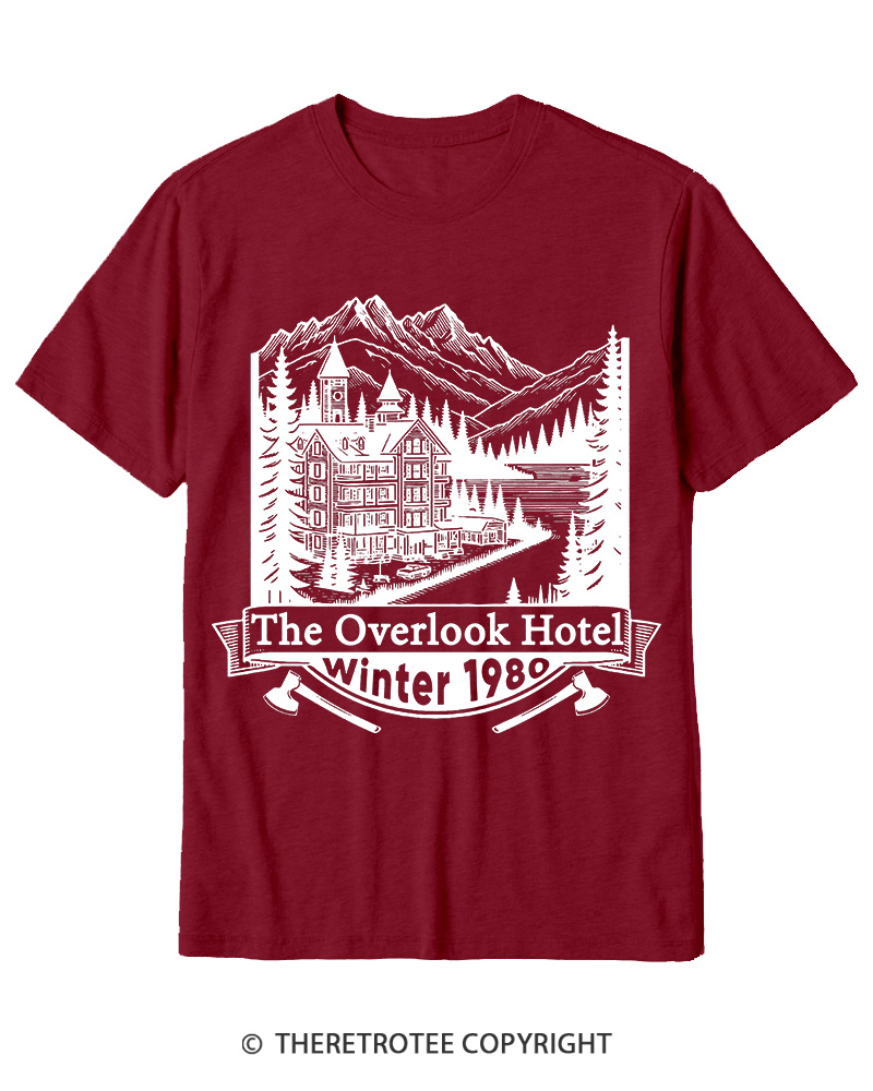 TheRetroTee Overlook Hotel 1980s Cotton T-Shirt