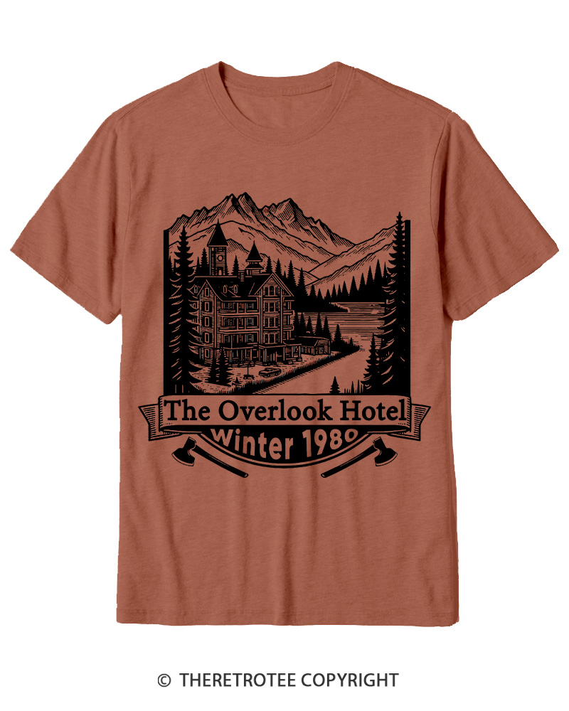TheRetroTee Overlook Hotel 1980s Cotton T-Shirt