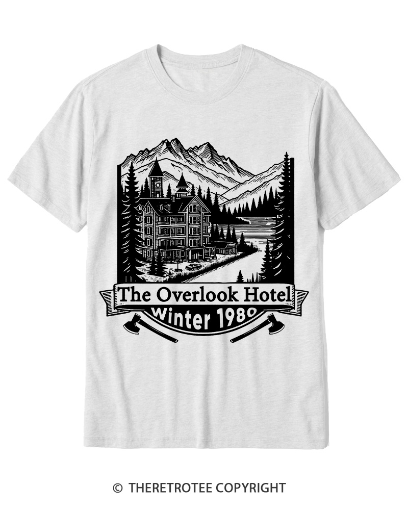 TheRetroTee Overlook Hotel 1980s Cotton T-Shirt
