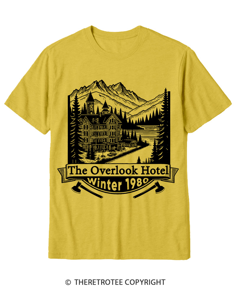 TheRetroTee Overlook Hotel 1980s Cotton T-Shirt