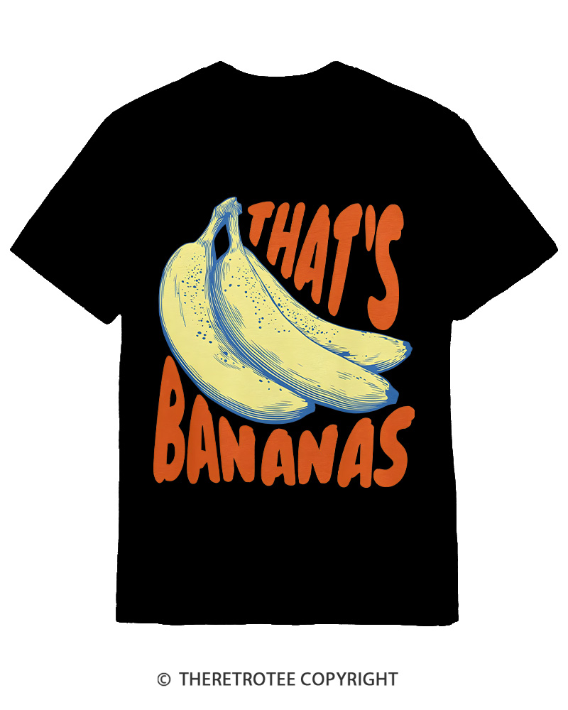 TheRetroTee Thats Bananas Cotton T-Shirt
