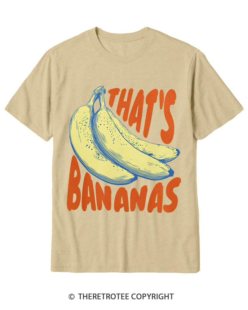 TheRetroTee Thats Bananas Cotton T-Shirt