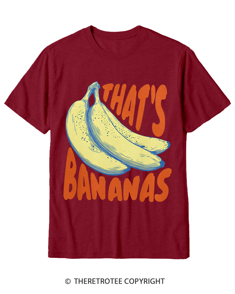 TheRetroTee Thats Bananas Cotton T-Shirt