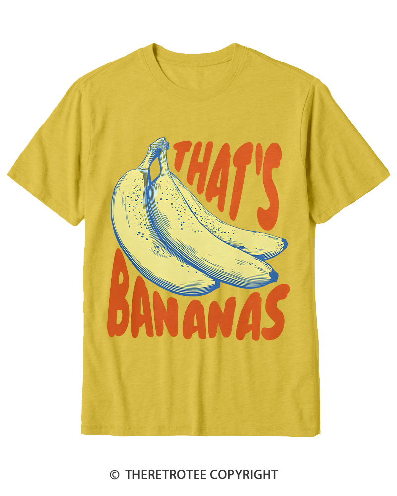 TheRetroTee Thats Bananas Cotton T-Shirt