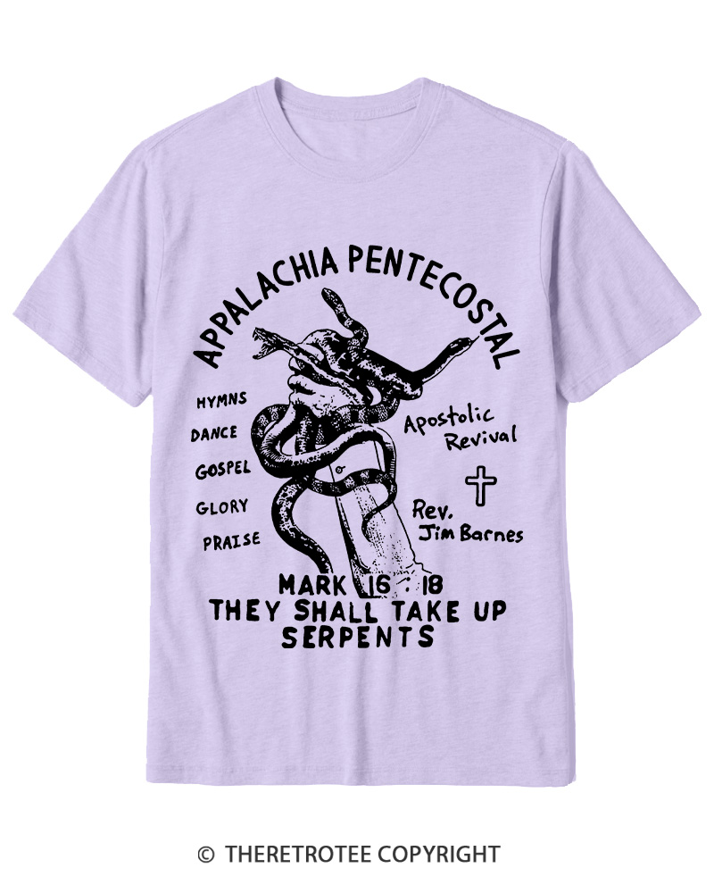 TheRetroTee Snake Handling Church 1910s Cotton T-Shirt