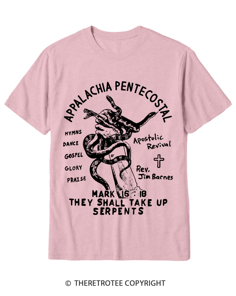 TheRetroTee Snake Handling Church 1910s Cotton T-Shirt