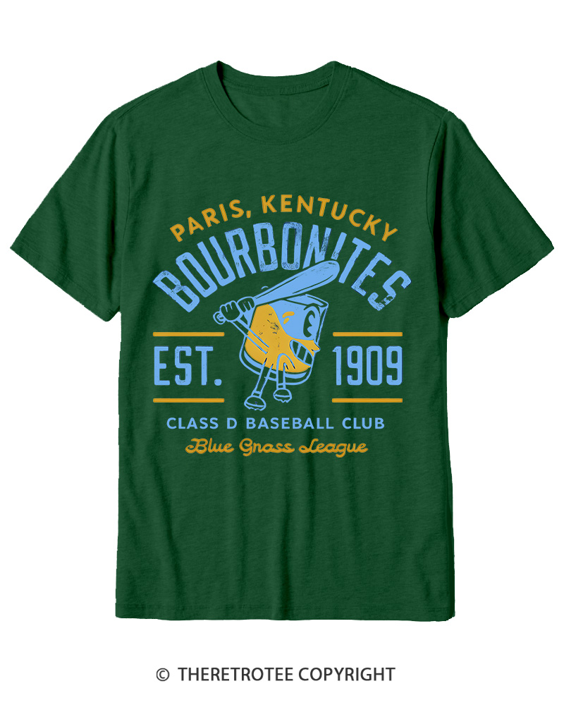 TheRetroTee 1900s Bourbon League Slugger Retro Cotton T-Shirt
