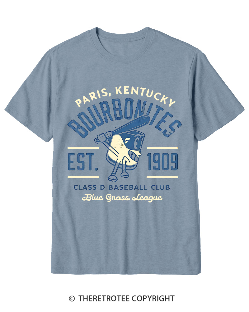 TheRetroTee 1900s Bourbon League Slugger Retro Cotton T-Shirt