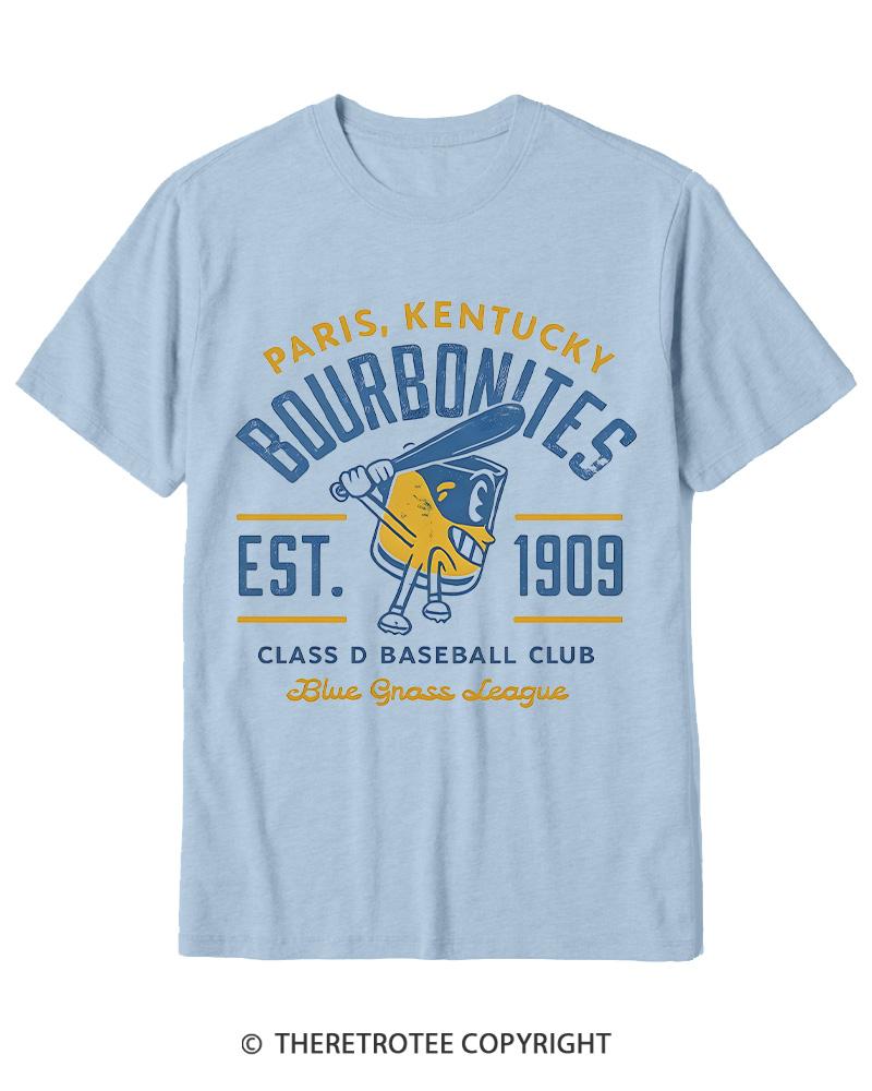 TheRetroTee 1900s Bourbon League Slugger Retro Cotton T-Shirt