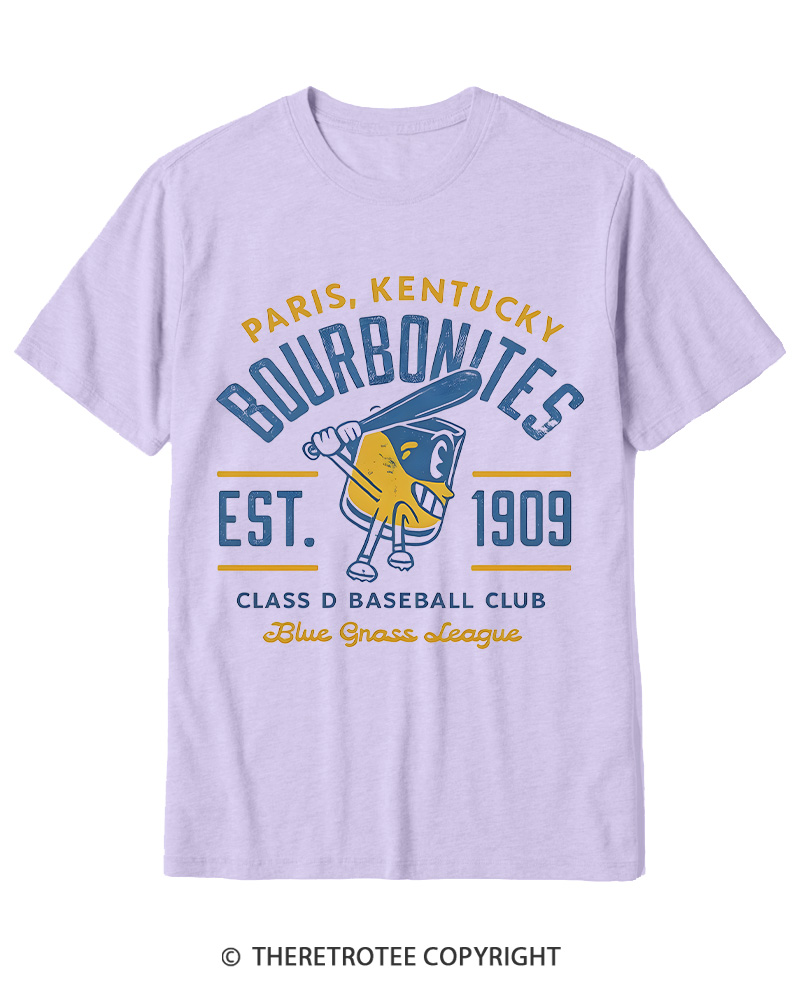 TheRetroTee 1900s Bourbon League Slugger Retro Cotton T-Shirt