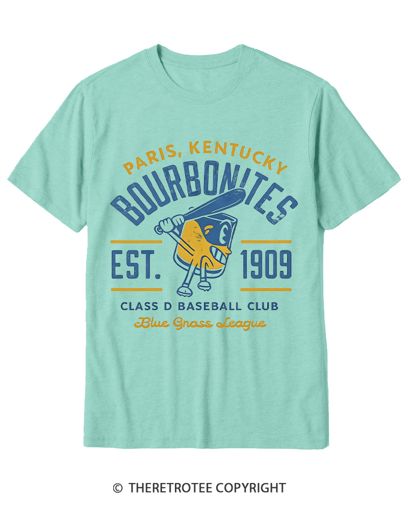 TheRetroTee 1900s Bourbon League Slugger Retro Cotton T-Shirt