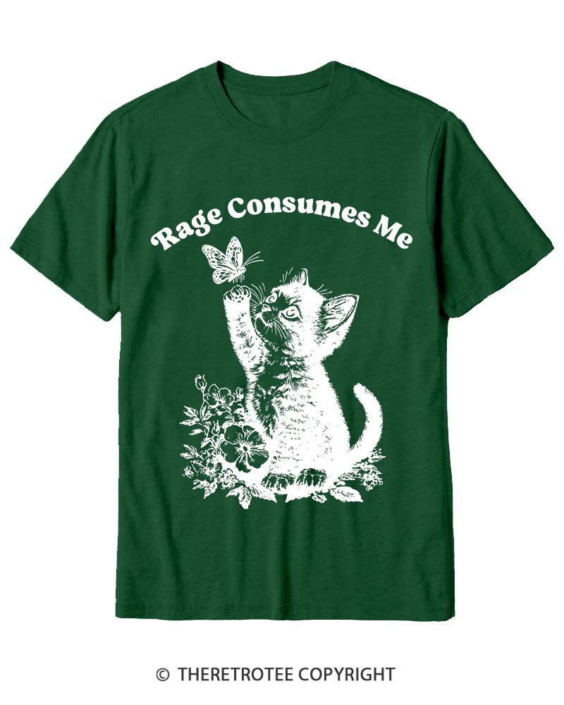 TheRetroTee Rage Consumes Me Cotton T-Shirt
