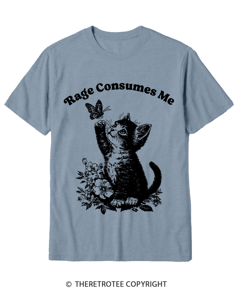 TheRetroTee Rage Consumes Me Cotton T-Shirt