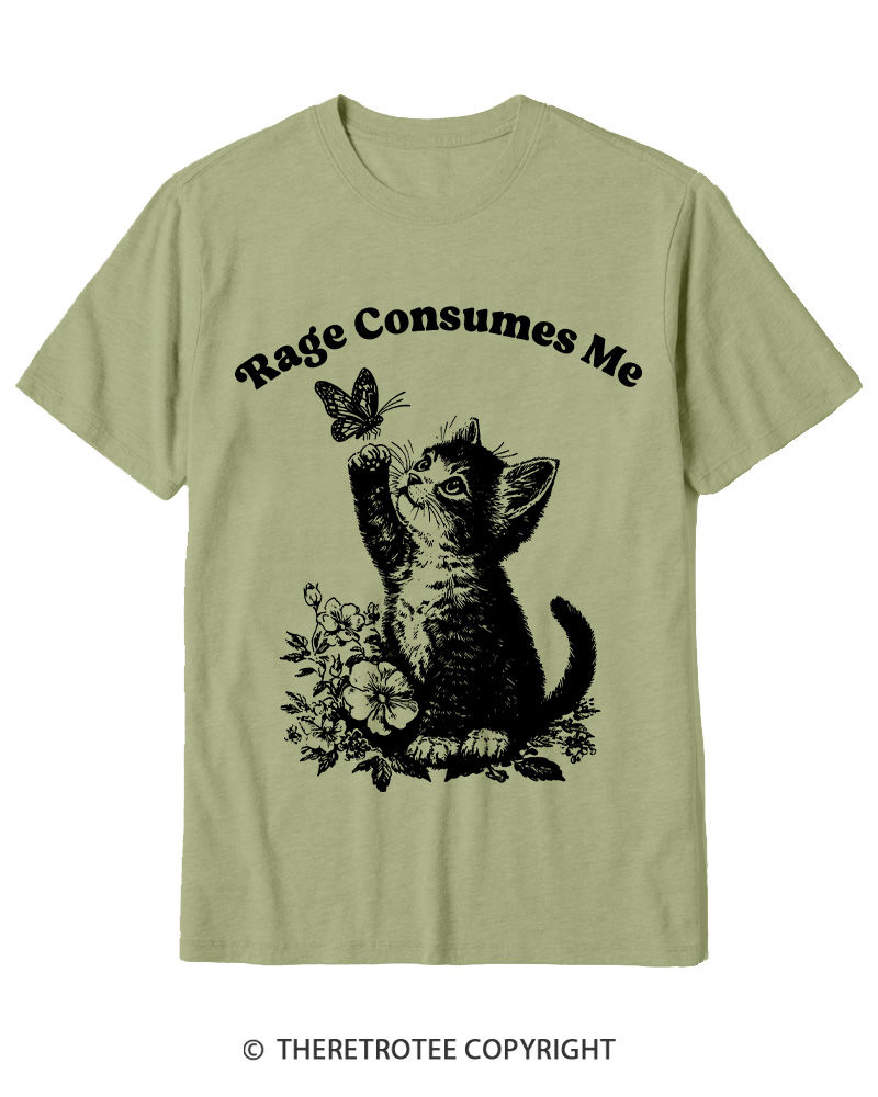 TheRetroTee Rage Consumes Me Cotton T-Shirt