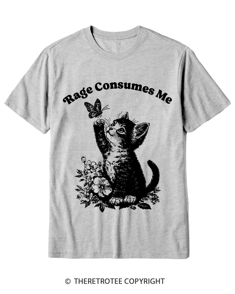 TheRetroTee Rage Consumes Me Cotton T-Shirt