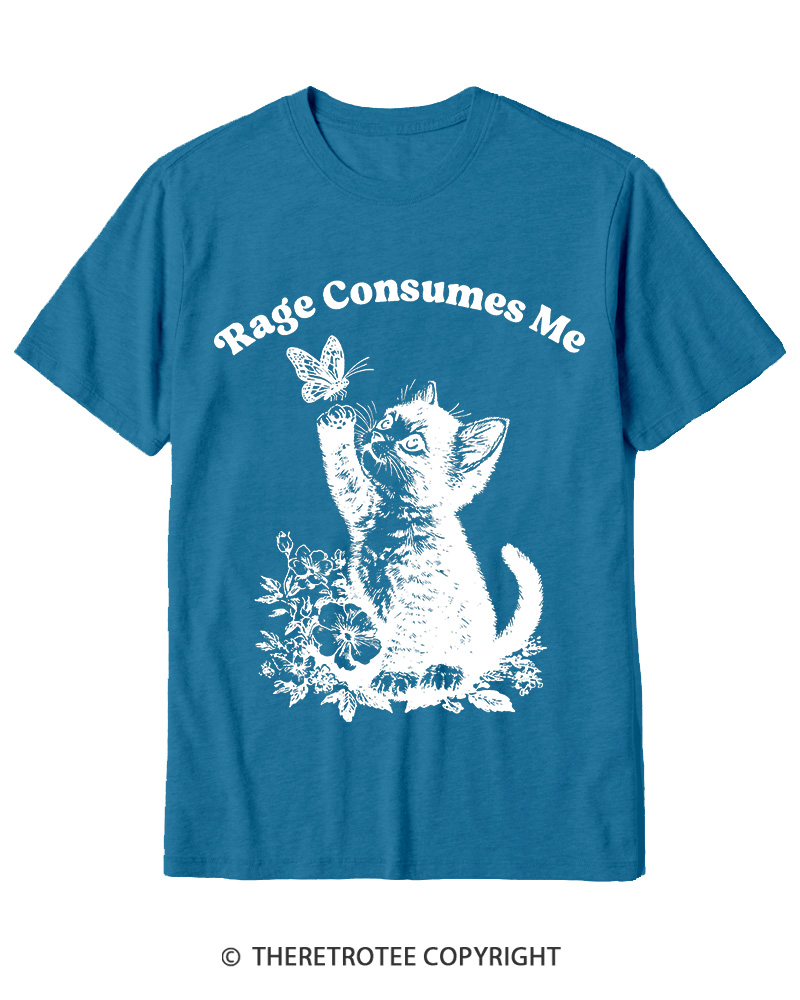 TheRetroTee Rage Consumes Me Cotton T-Shirt