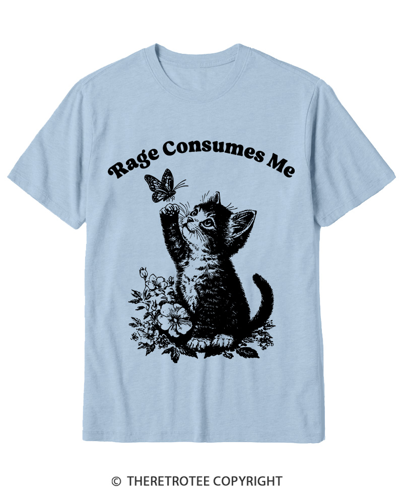 TheRetroTee Rage Consumes Me Cotton T-Shirt