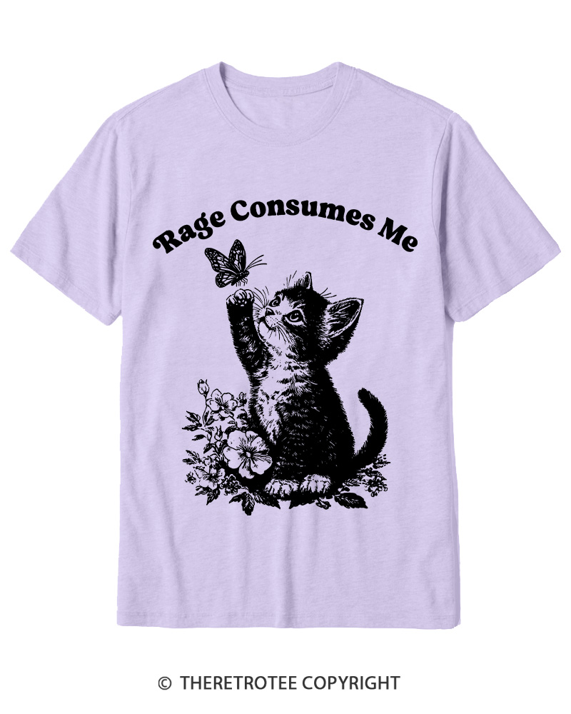 TheRetroTee Rage Consumes Me Cotton T-Shirt