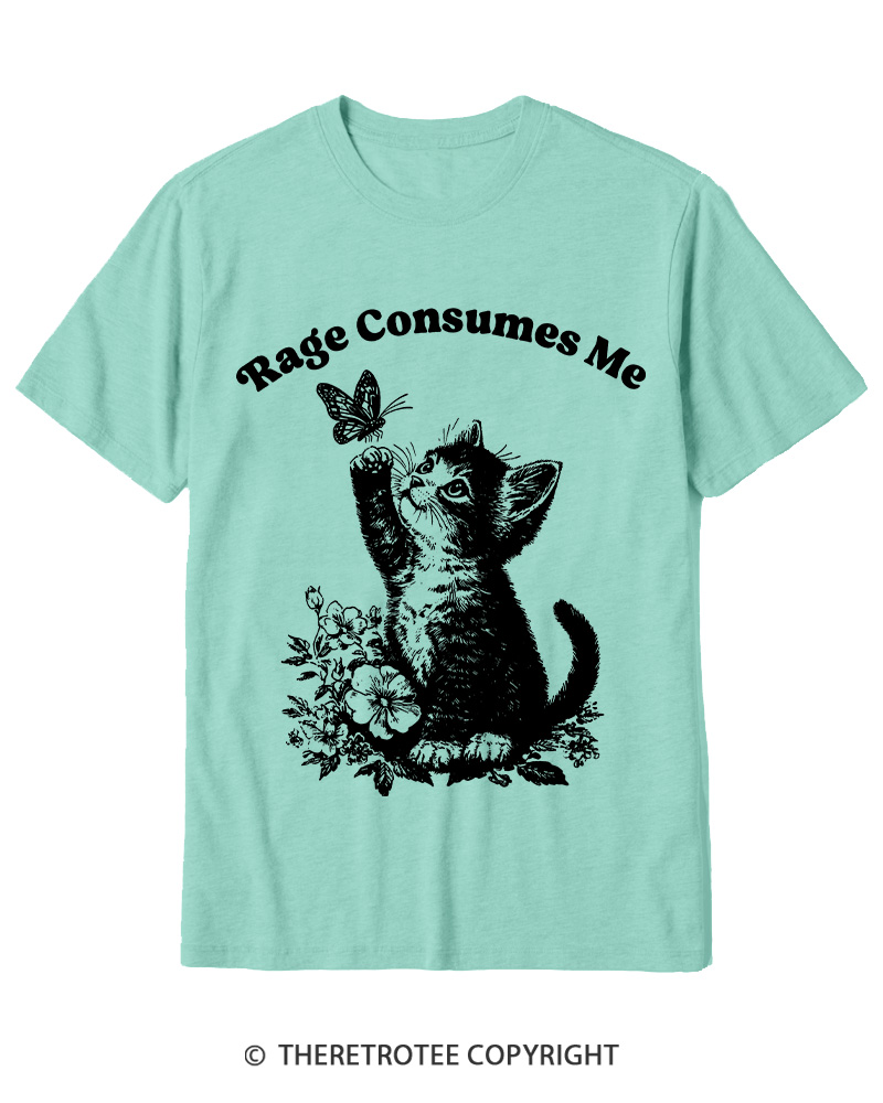 TheRetroTee Rage Consumes Me Cotton T-Shirt