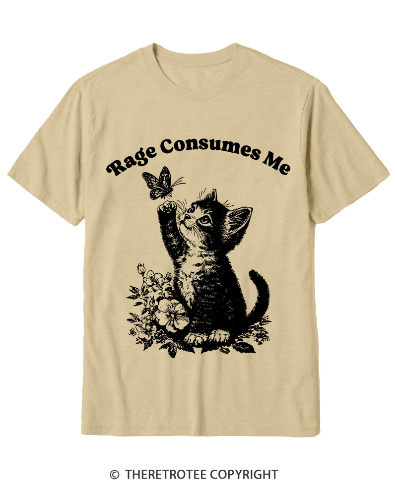 TheRetroTee Rage Consumes Me Cotton T-Shirt