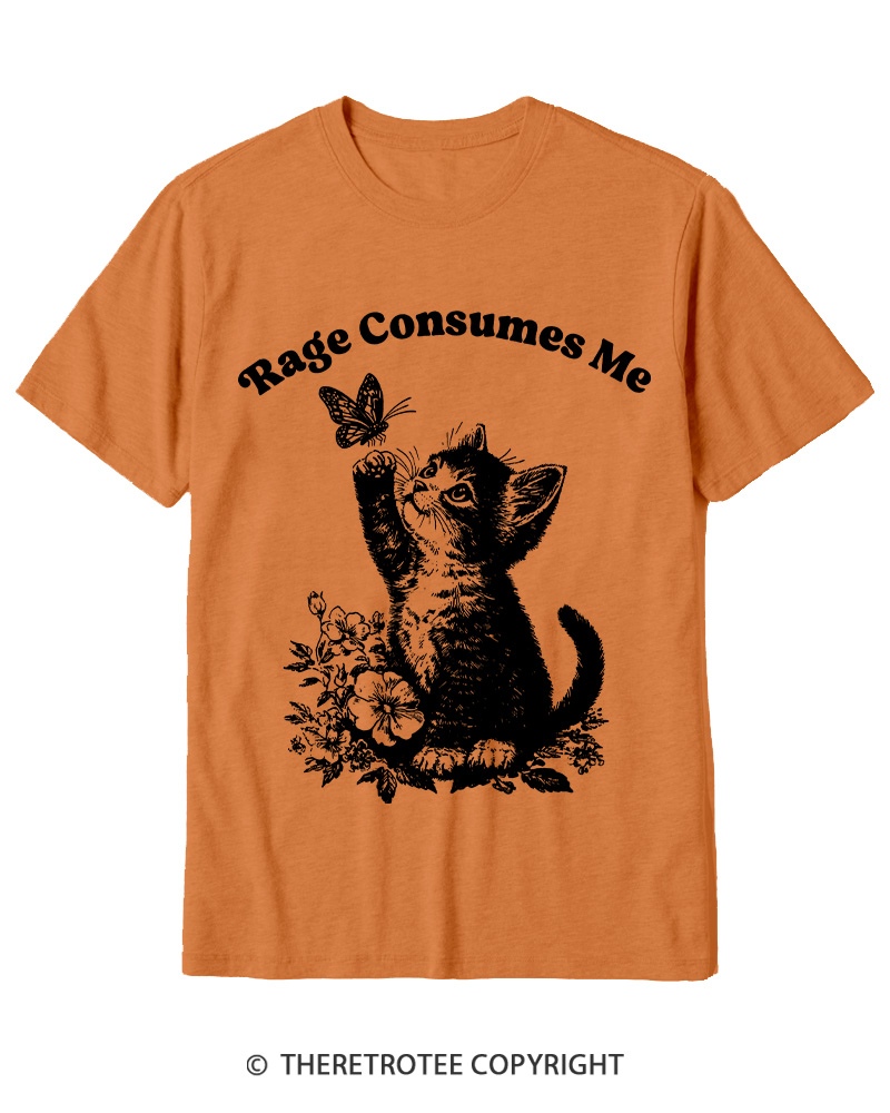 TheRetroTee Rage Consumes Me Cotton T-Shirt