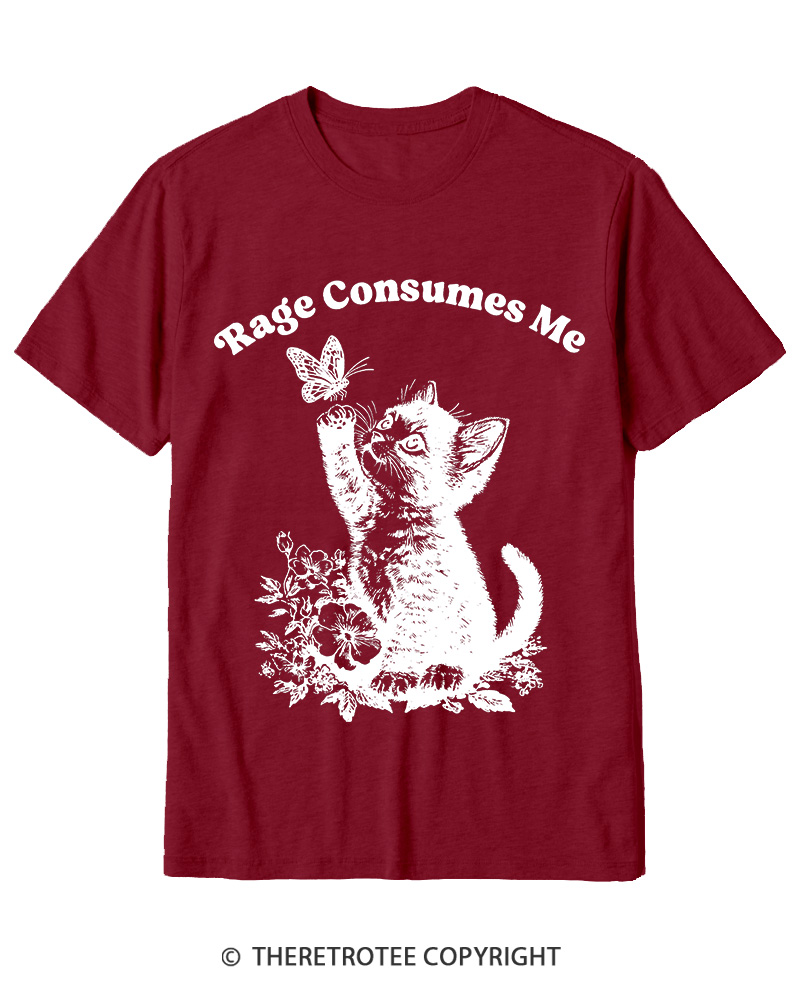 TheRetroTee Rage Consumes Me Cotton T-Shirt