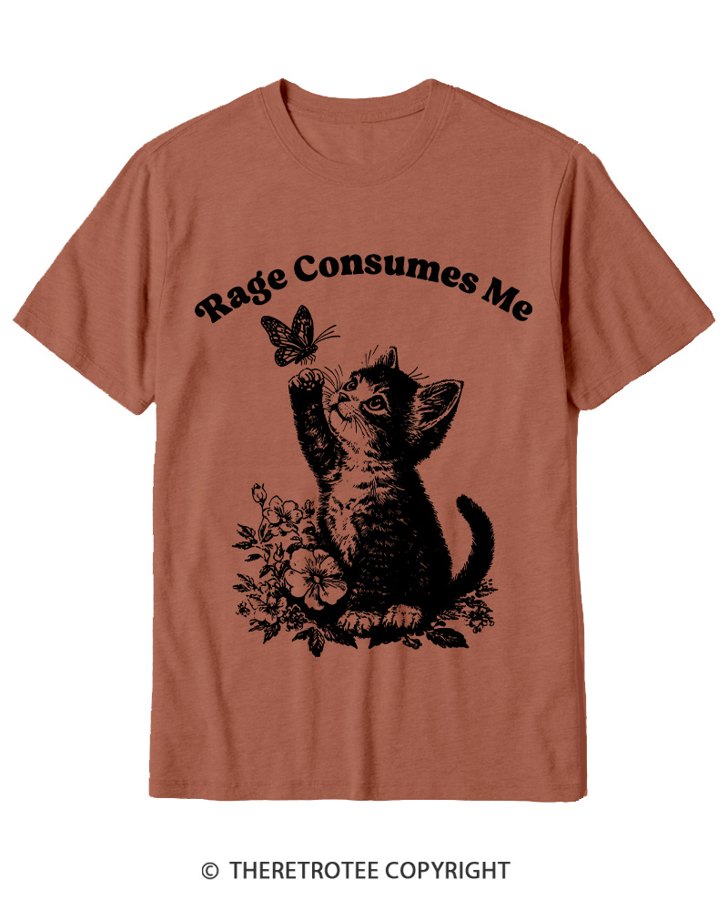 TheRetroTee Rage Consumes Me Cotton T-Shirt