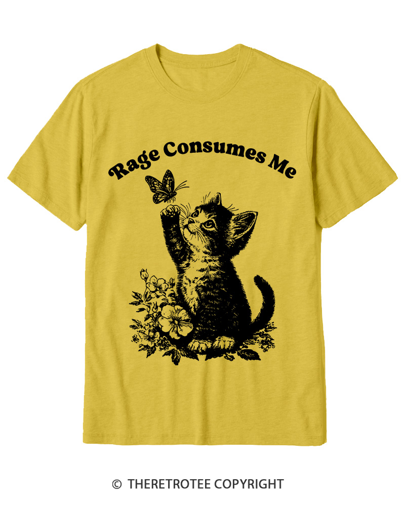 TheRetroTee Rage Consumes Me Cotton T-Shirt