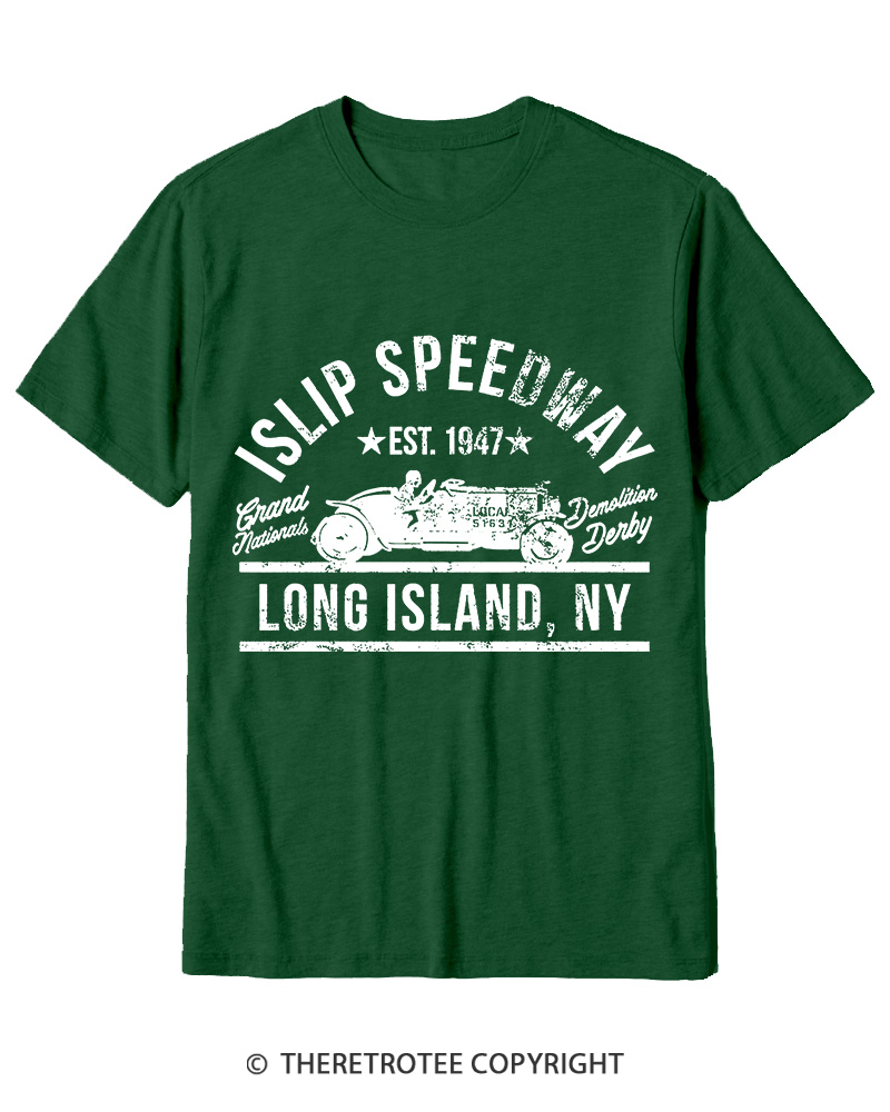 TheRetroTee Islip Speedway 1960s Cotton T-Shirt