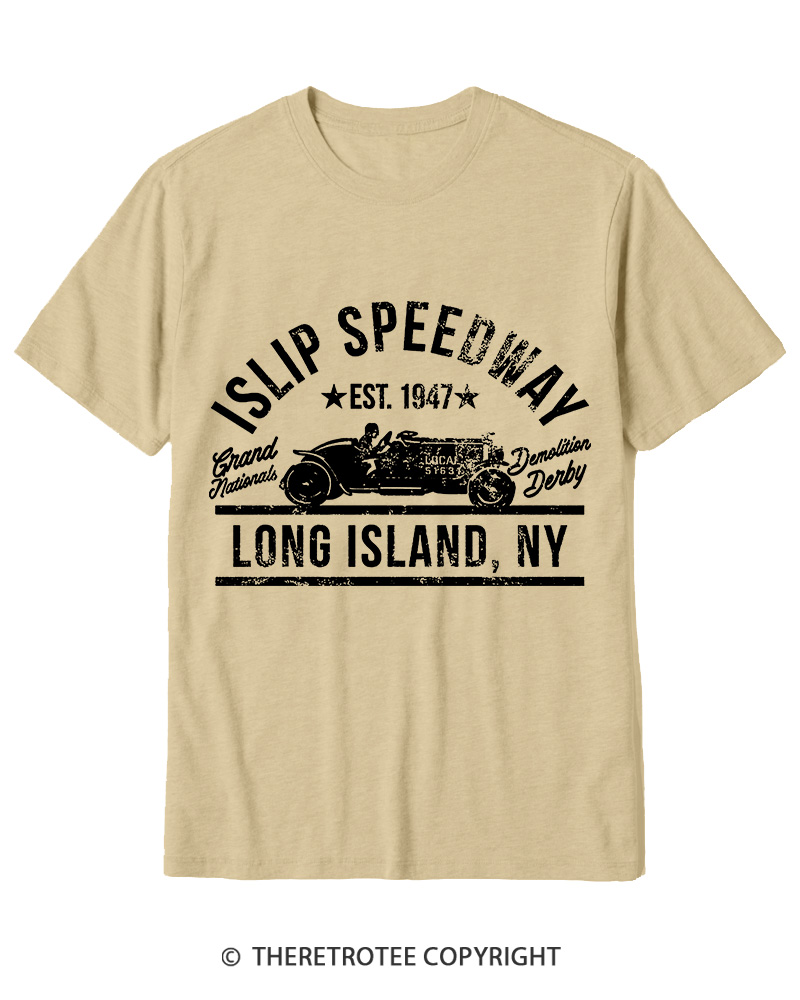 TheRetroTee Islip Speedway 1960s Cotton T-Shirt