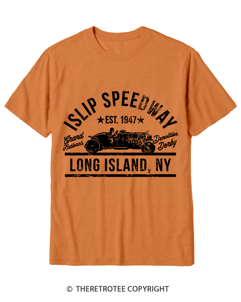 TheRetroTee Islip Speedway 1960s Cotton T-Shirt