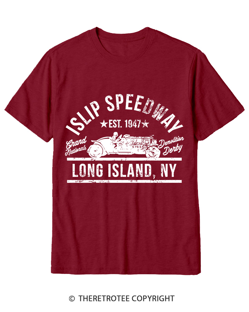 TheRetroTee Islip Speedway 1960s Cotton T-Shirt