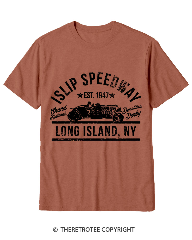 TheRetroTee Islip Speedway 1960s Cotton T-Shirt