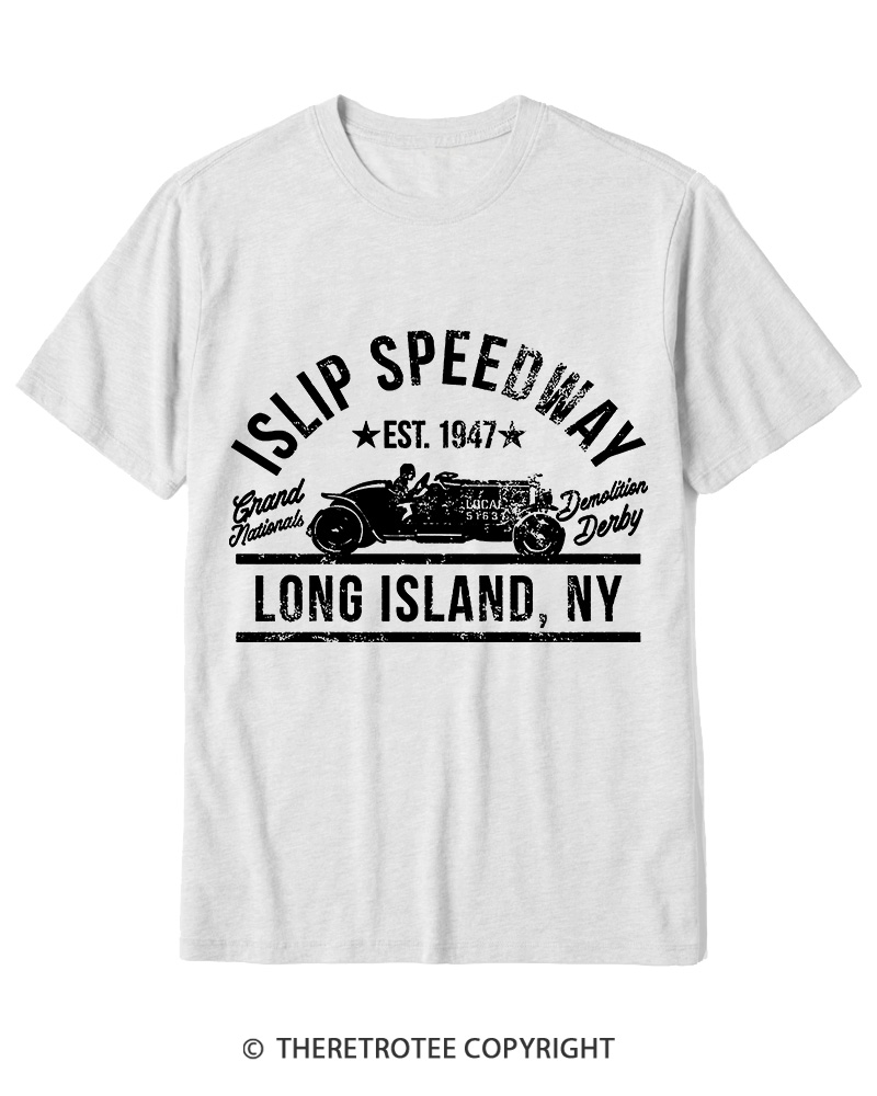 TheRetroTee Islip Speedway 1960s Cotton T-Shirt
