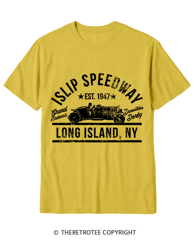 TheRetroTee Islip Speedway 1960s Cotton T-Shirt