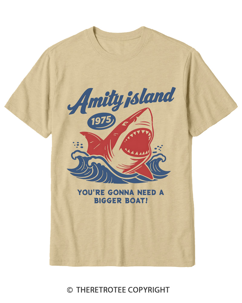 TheRetroTee Seaside Harbor 1970s Cotton T-Shirt