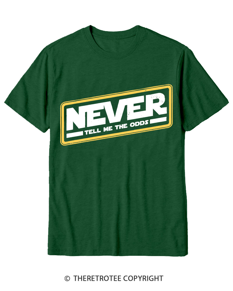TheRetroTee Never Tell Me The Odds 1980s Cotton T-Shirt