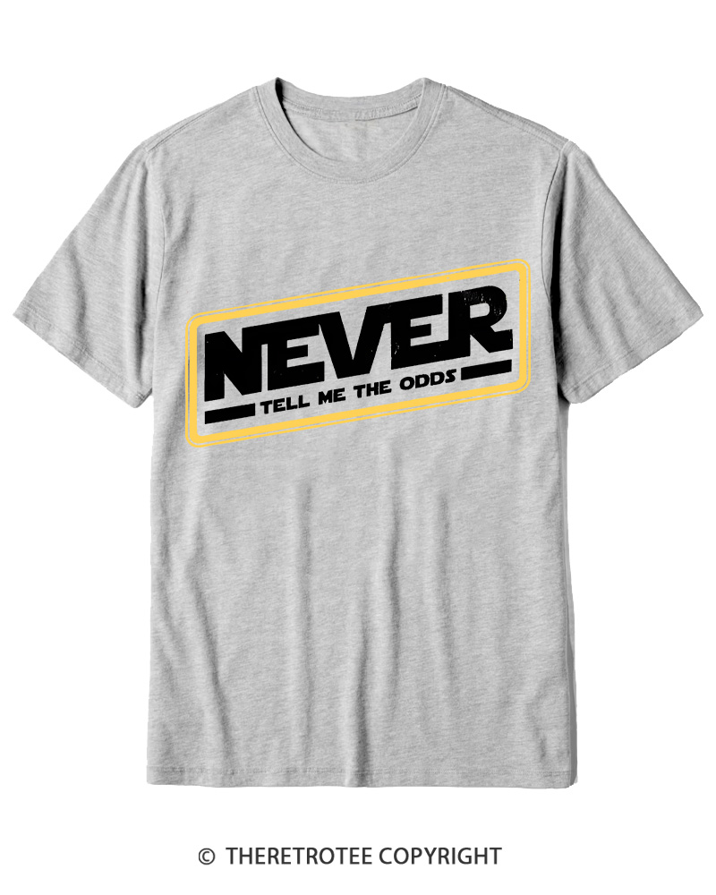 TheRetroTee Never Tell Me The Odds 1980s Cotton T-Shirt