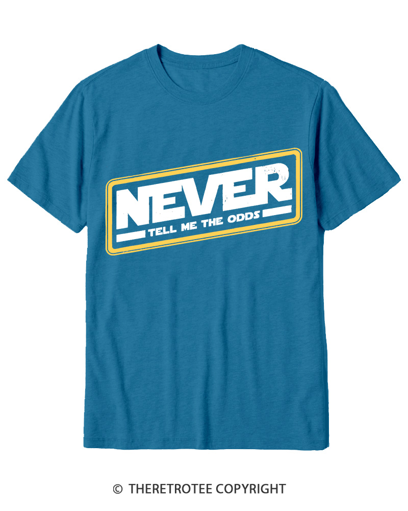TheRetroTee Never Tell Me The Odds 1980s Cotton T-Shirt