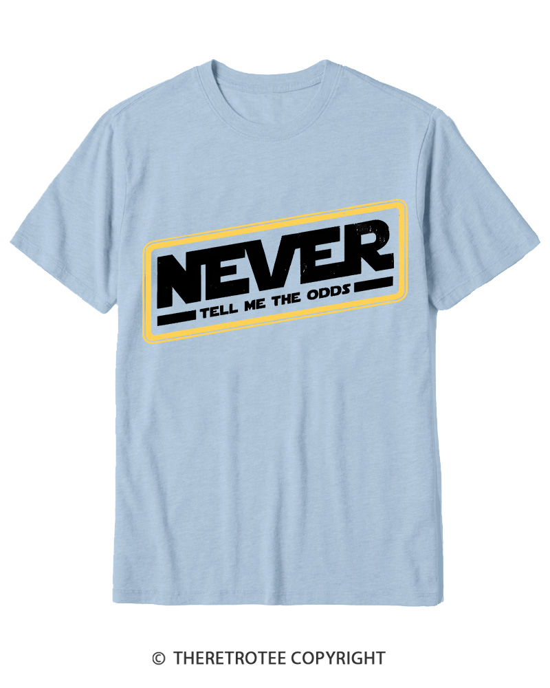 TheRetroTee Never Tell Me The Odds 1980s Cotton T-Shirt
