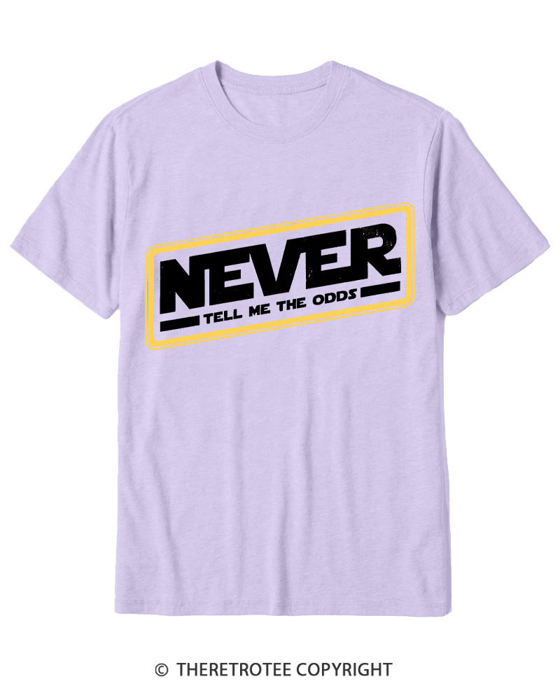 TheRetroTee Never Tell Me The Odds 1980s Cotton T-Shirt
