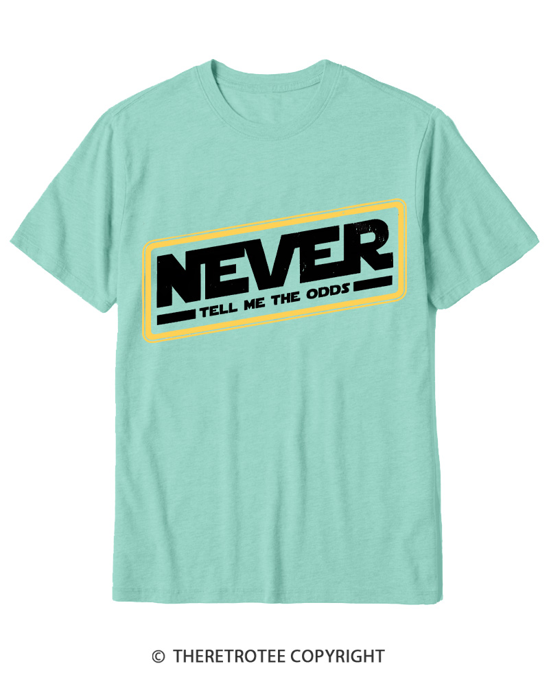 TheRetroTee Never Tell Me The Odds 1980s Cotton T-Shirt
