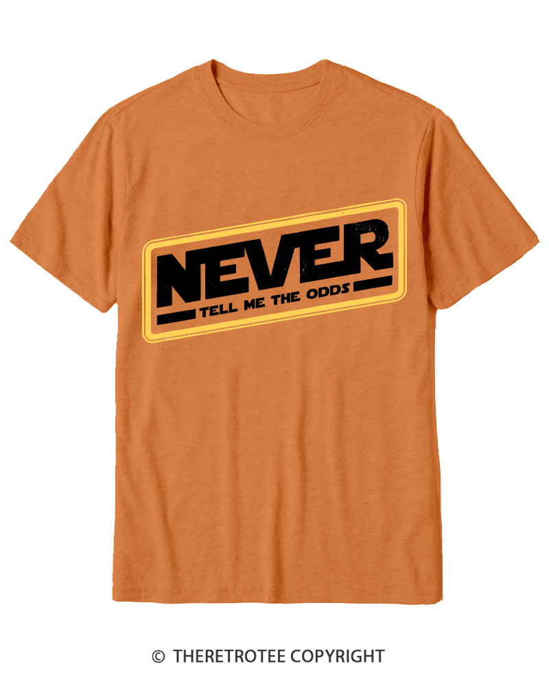 TheRetroTee Never Tell Me The Odds 1980s Cotton T-Shirt
